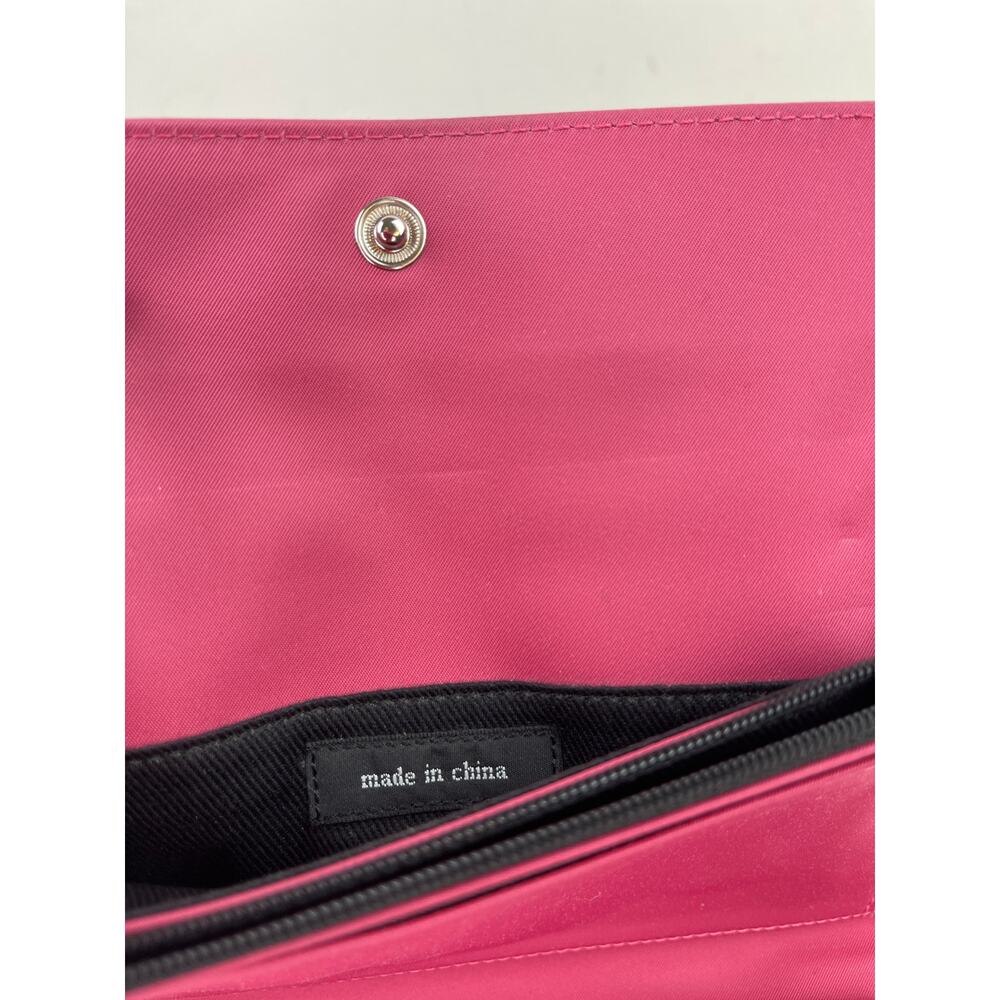 VTG Kate Spade Bubblegum Pink Foldover Clutch Wallet Barbiecore Card Money Y2K - Picture 9 of 10